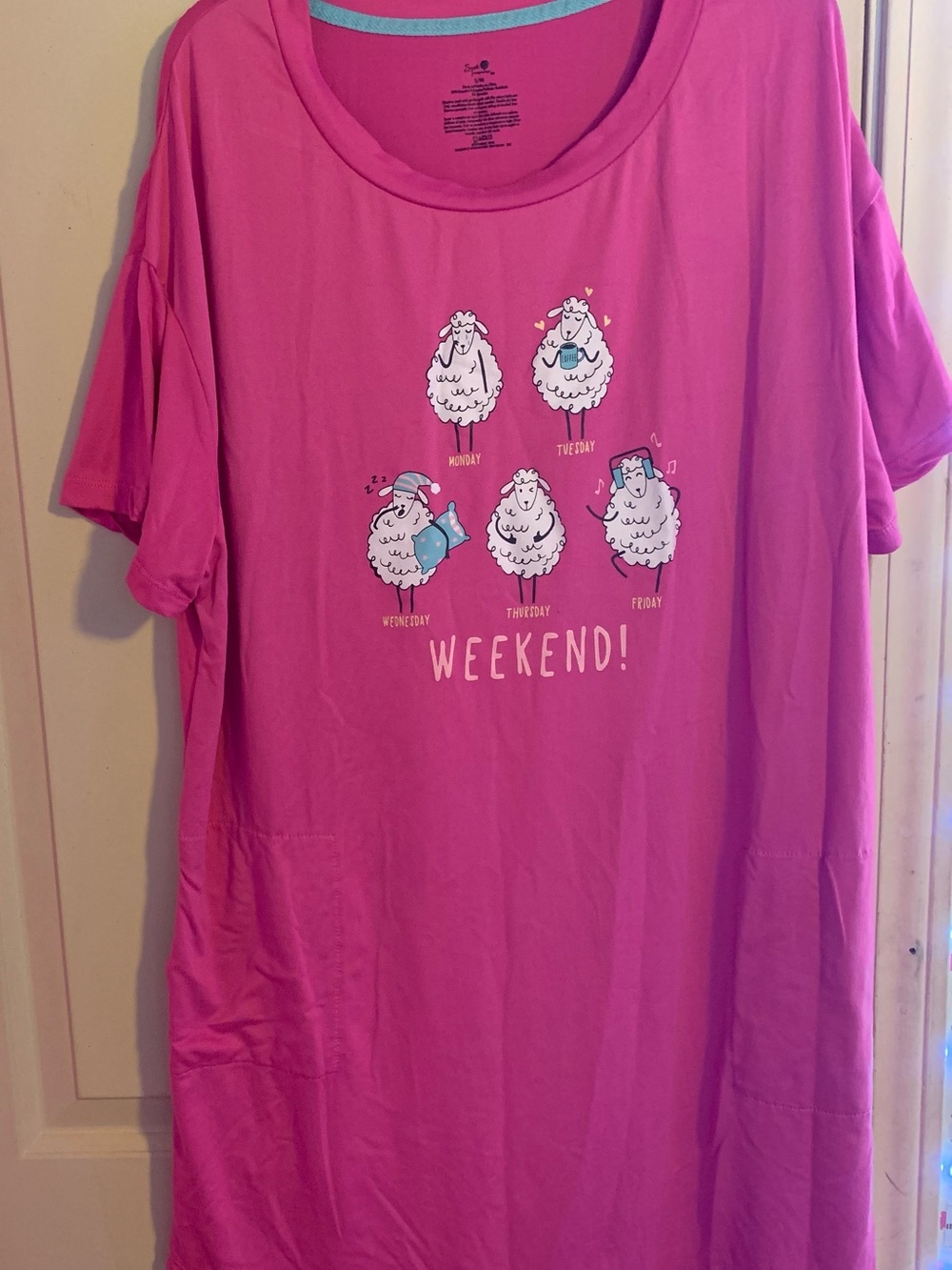 Secret Treasures Pink Sheep Weekend Nightgown